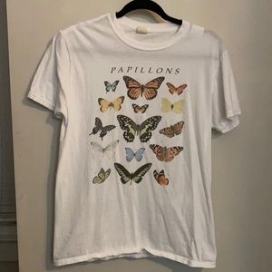 Urban outfitters graphic butterfly tee